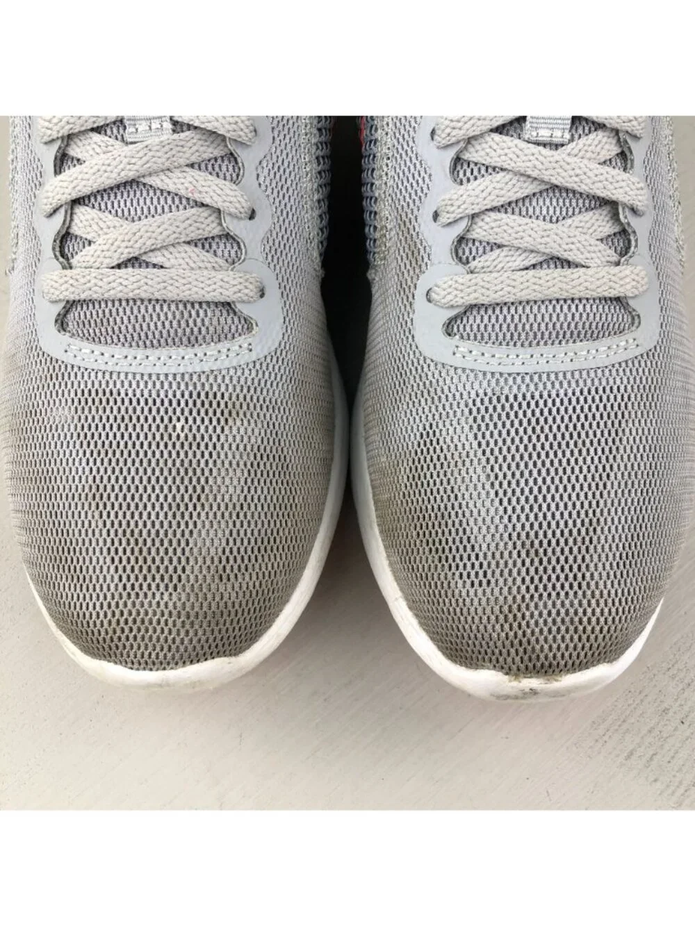 Nike Women's Size 8 Revolution 3 Wolf Grey Hyper Orange Sneakers 819303-002